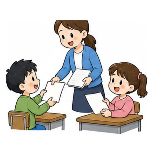 hand out illustration