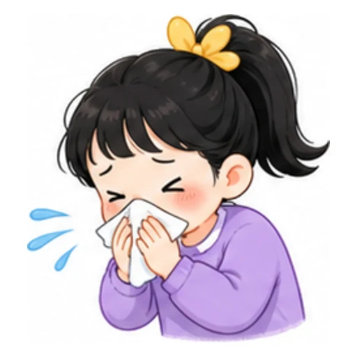 have a cold illustration