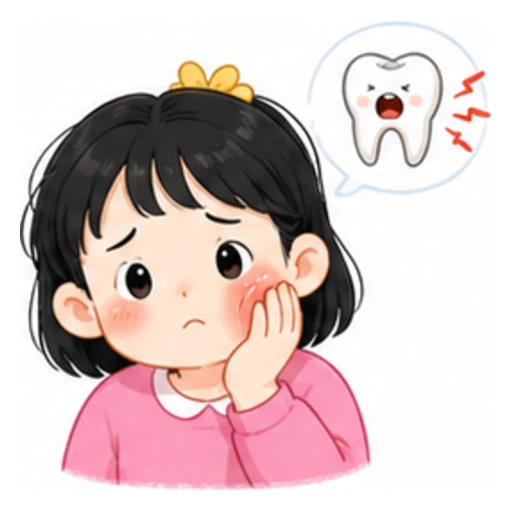 have a toothache illustration
