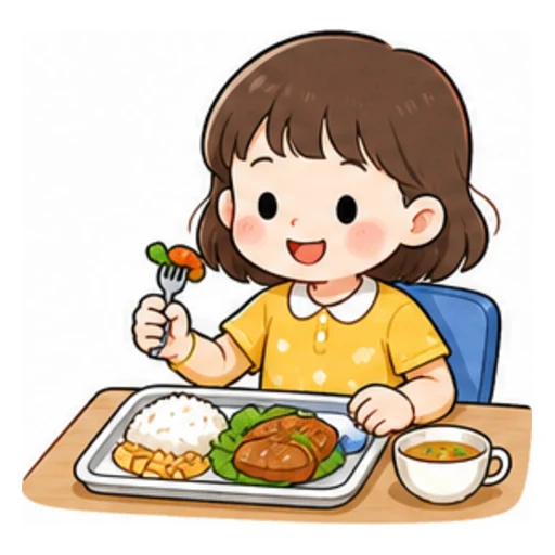 have lunch illustration