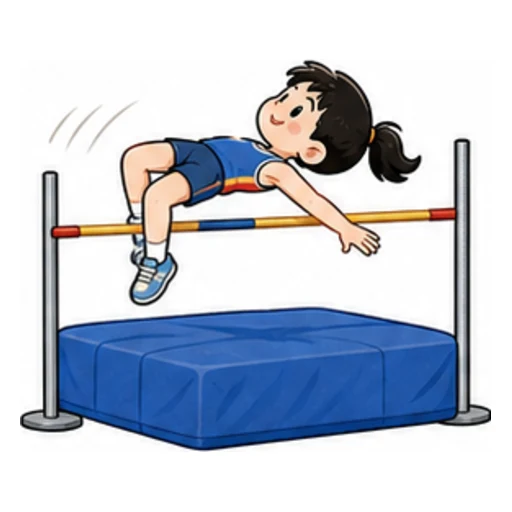 high jump illustration