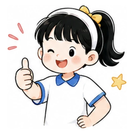 I am fine, thank you. illustration
