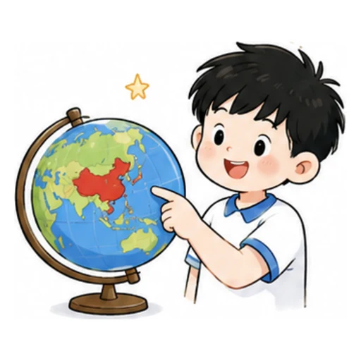 I am from China. illustration