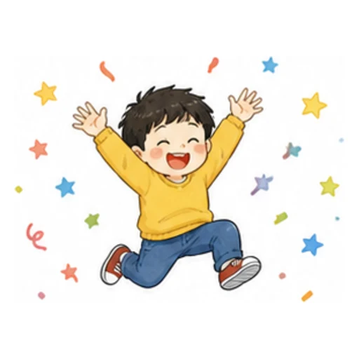 I'm so excited! illustration