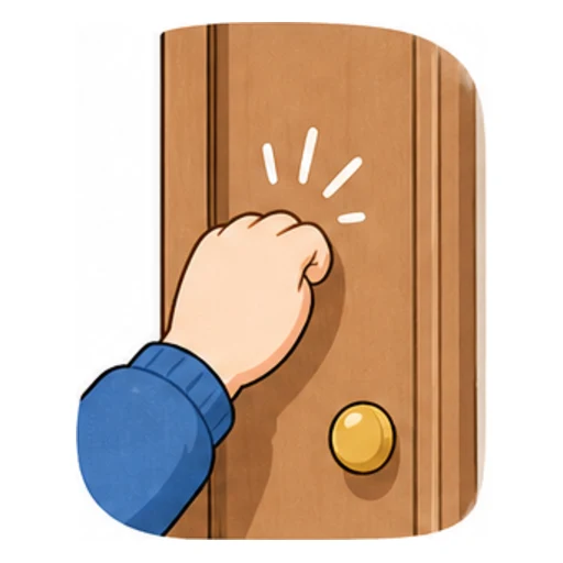 knock illustration