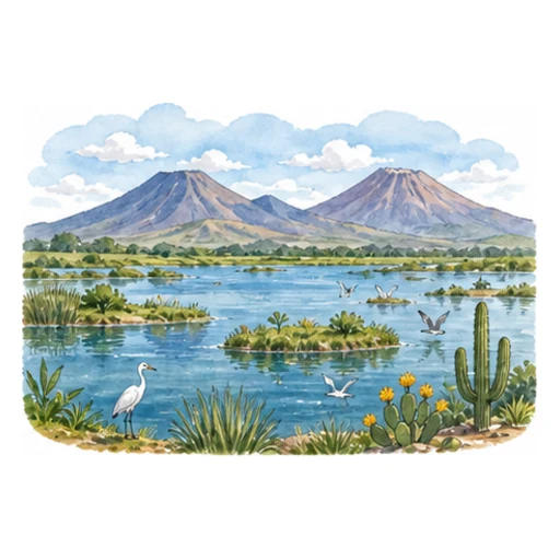 Lake Texcoco illustration