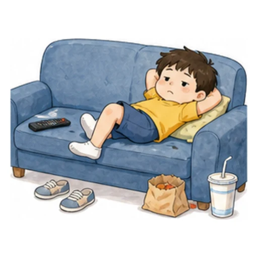lazy illustration