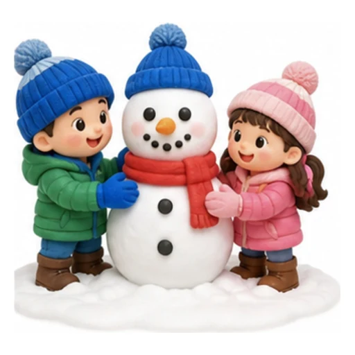 make a snowman illustration