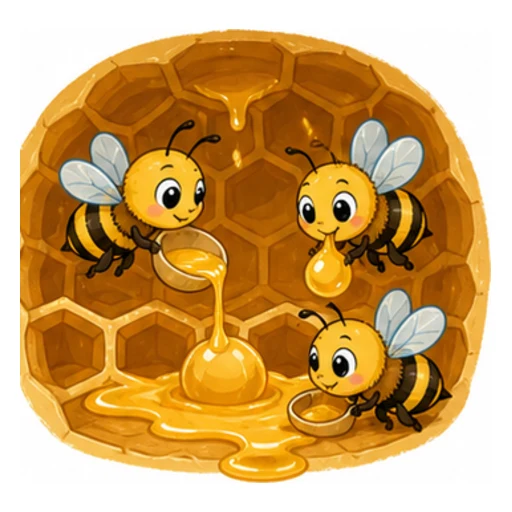 make honey illustration