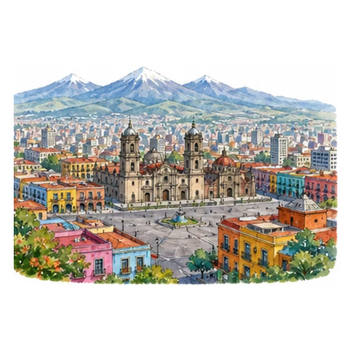 Mexico City illustration