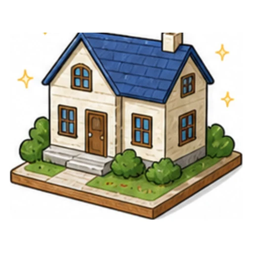 model house illustration