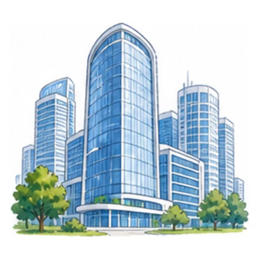 modern building illustration