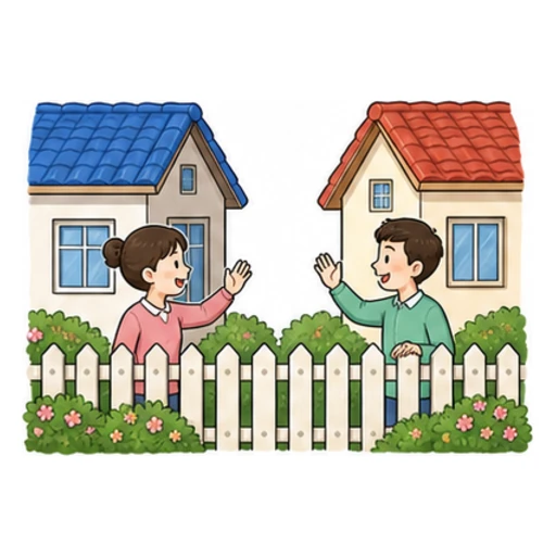 neighbour illustration