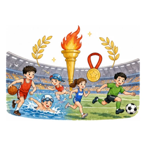 Olympic Games illustration