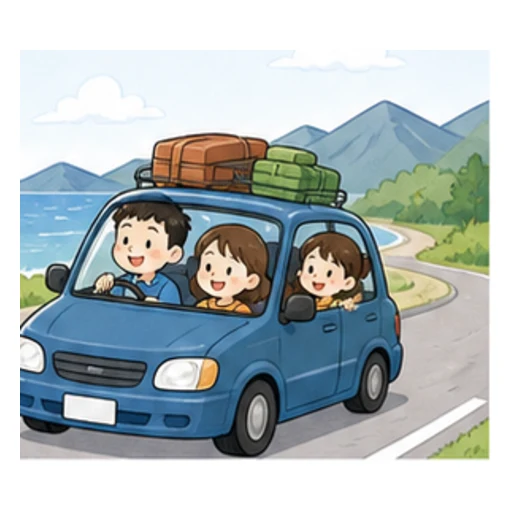 on the way illustration