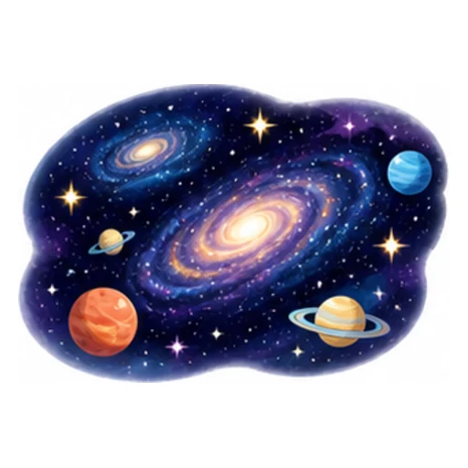 outer space illustration