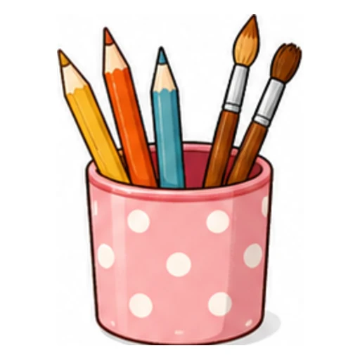 pen holder illustration