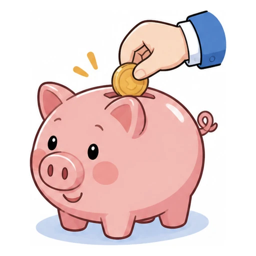 piggy bank illustration