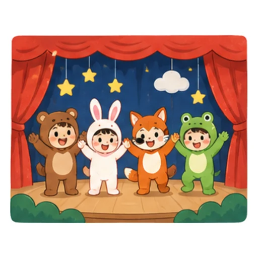 put on a play illustration