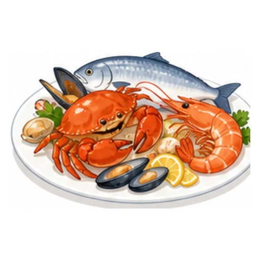 seafood illustration