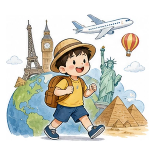 see the world illustration