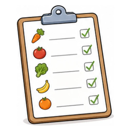 shopping list illustration