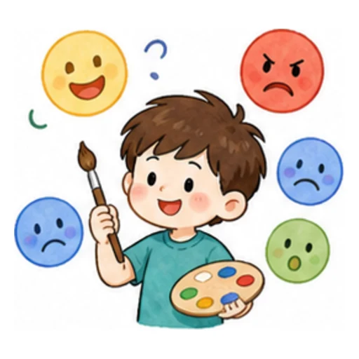 show one's feelings illustration