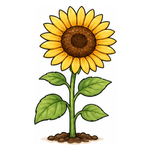 sunflower illustration