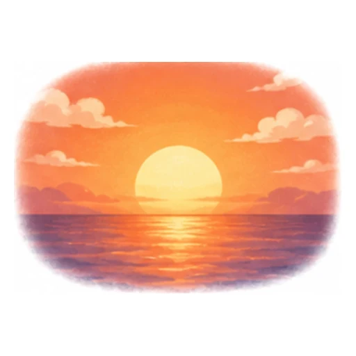 sunset illustration