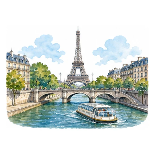 the Seine River illustration