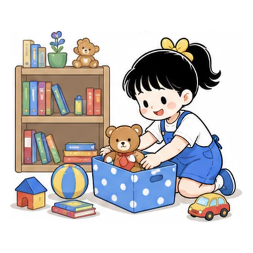 tidy up illustration