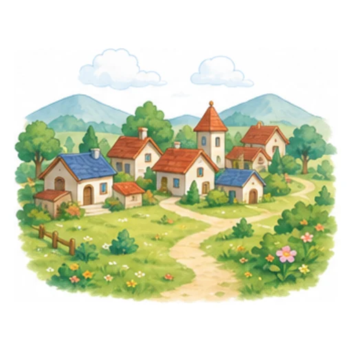village illustration