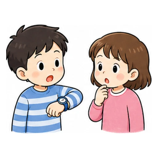 What time is it? illustration