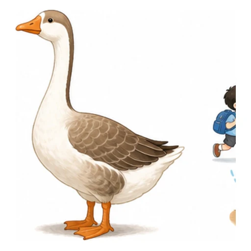 wild goose illustration