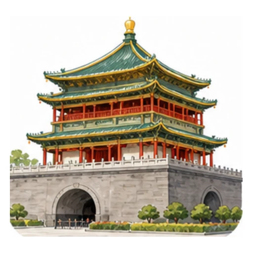 Xi'an Bell Tower illustration