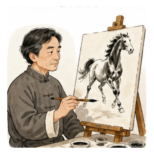 Xu Beihong illustration