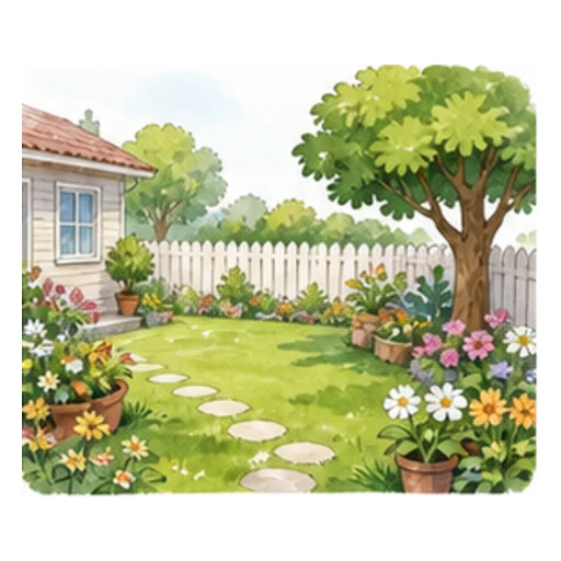 yard illustration