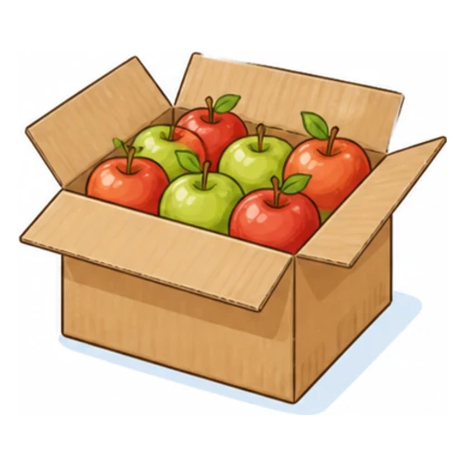 a box of illustration