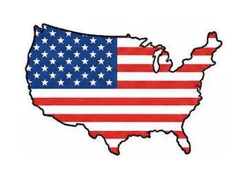 the US (the United States of America) illustration