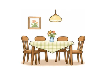 dining room illustration