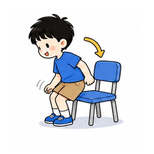 sit down illustration