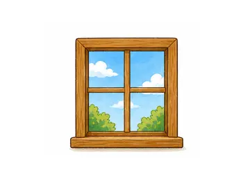 window illustration
