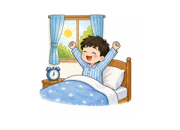 wake up illustration