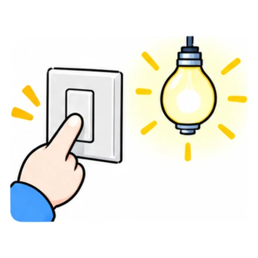 turn on illustration