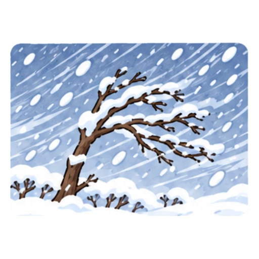 snowstorm illustration
